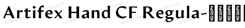 Artifex Hand CF Regula字体转换